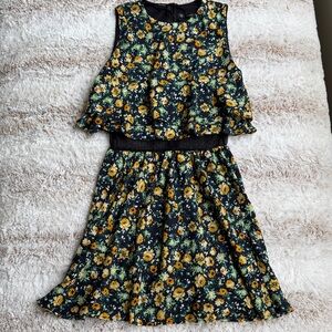 Zara Trafaluc Floral Sleeveless Dress Size US Small